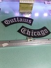 Outlaw Chicago Forgives Biker Patch Embroidered Ironon Rider Full Set Motorcycle