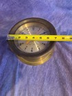 Otto Gerdau Ship   s Bell Clock     7    Brass Case    Battery Powered  Works Great 