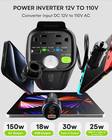 150w Car Power Inverter 12v To 110v Converter With Ac Outlets And Usb Pd Charger