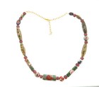 Cloisonnne Enamel Bead Necklace 18 Inch