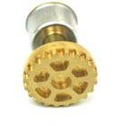 Brass Gear Textured Stamp With Wooden Handle 5 Inch