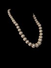 Vintage Taxco Tb-129 Mexico 925 Sterling Silver Pearl Ball  Beaded Necklace 95 g