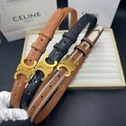 Celine Classic 2 3cm Logo Cowhide Women s Belt Long 100cm 39 37in