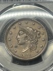 1838 Coronet Head Large Cent Pcgs Au53 Great Looking Original Early Copper