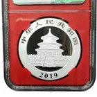 2019 China Silver Panda 30g  999 Silver 10 Yuan Ngc Ms70 First Day Red Core