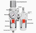 Nanpu 3 8  Npt Compressed Air Filter Regulator Lubricator Combo Water oil Trap -
