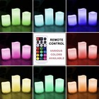 Flameless Candles With Timer  Color Changing Led Candles With Remote Control    