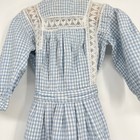 Vintage 1950s  Blue Gingham Toddler Dress 2 Cute Decor Piece Girlsroom Sewingrm