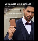 Wallet For Men  Smart Pop Up Rfidblocking Slim Metal Card Holder Withid Window