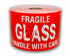 Shipping Labels- 3x5 Fragile Glass 500 Labels Per Roll  1-12 Rolls