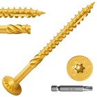 X 3 Inch Wood Structural Lag Screws 54pcs Star Drive Decking Wood Screws  Rus   