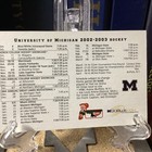 2002-03 Michigan Hockey Pocket Size Schedule