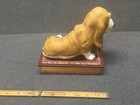 Bassett Sitting On Book Figurine