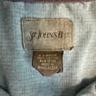 St Johns Bay Vintage Men   s Button Up Shirt Size Xl Sea Green Long Sleeve