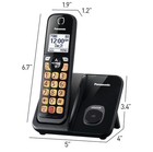 Panasonic Cordless Phone Answering Machine -   kx-tgd810b 1 Handset