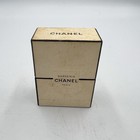Vintage Chanel Gardenia Extrait Perfume Bottle W  Box France Empty Collectible