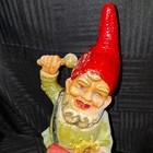 Heissner Ceramica Vintage 13  Garden Gnome Statue Playing Drums