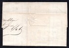Us 1846 Stampless  paid   10  Cents    watertown  All In Blue On Folded Letter