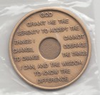 20 Xx Years - Gamblers Anonymous Recovery Medal Token Chip Coin