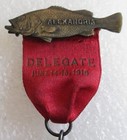 1910 Minnesota Firemens Assn  38th Convention Badge Medal Pin - Cpt  D l  Kane