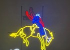 Coors Banquet Beer Rodeo Led Bar Sign Man Cave Garage Light Motion Bull Animated