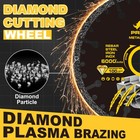 5  Diamond Cut Off Wheel 3 Pack 6000  Cuts Metal Cutting Disc For Angle Grinder