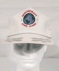 Rare Vintage Leather Strap Hat Cap Beechcraft Global Classic Usa Aircraft