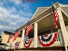 Roterdon American Flag Bunting - 3x6 Ft 6 Pcs Outdoor Patriotic Bunting - 6 Pcs