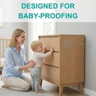 No Drill Furniture Anchors  Metal Anti Tip Anchors For Baby 8 Pcs 