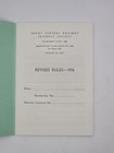 British Railways Great Central Railway Friendly Society Revised Rules 1976 Rare
