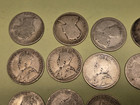 Lot Of 20 Canada 25 Cent Silver Coins Mostly George V