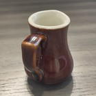 Vintage Hall Pottery Brown Restaurant Ware Single Serving Pitcher 1930-1970 Usa