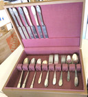 Vintage 1847 Rogers Bros  Is Silverplate Flatware Set  35 Pieces