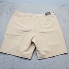 Dunning Golf Shorts Mens 40 Tan Woven Stretch Performance Comfort Fit Waistband