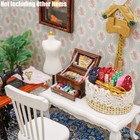 Odoria Dollhouse Sewing Box Miniature  1 12 Scale Thread Box For Vintage Sewing