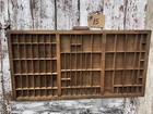Hamilton Wooden Printers Drawer Letterpress Printer Tray Typeset Shadowbox  15