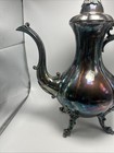 Vintage Reed   Barton Winthrop Shield Silverplate Footed Coffee Pot Pumpkin 1795