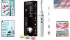 Rechargeable Tooth Polisher Kit With 3 Pastes   5 Heads - At Home Dental Care