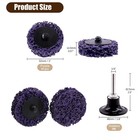 50 Pcs 2  Purple Diamond Sanding Discs Set Quick Change For Rust Paint Removal