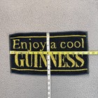 Enjoy A Cool Guinness Bar Towel Black Yellow 16 x9  Novelty Kitchen Souvenir