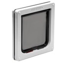 Small Locking Cat Door Flap - Easy Install  Weatherproof  White Pet Access