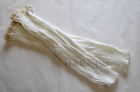 Leg Warmers Crochet Lace Trim Button Down Knit Boot Socks Knee High Ivory