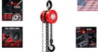 Compact 1 Ton Chain Hoist - 10ft Forged Chain For Easy Industrial Application