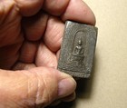 Thai Buddha Votive Tile_black Pottery_thai Protection Amulet_262452