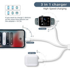 For Apple Watch Iwatch Se 6 5 4 3 2 1 Iphone Magnetic Charger 3 In1 Usb Cable