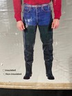 American Camper Vulcanized Rubber Hip Waders Waterproof Size 8 Steel Shank Green