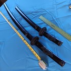 Silver Mounted Japanese Daisho  Unusual Style With Blades