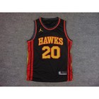 Atlanta Hawks Mens Small Basketball Jersey John Collins 20 Black Red Nike Jordan