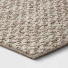 2 x7  Washable Weave Herringbone Runner Rug Cream - Threshold