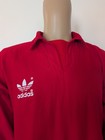 Vintage 80 s Adidas Trefoil Pullover Made In The Uk Cotton W  Poly Trim Large